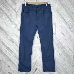 Prana Zion Strech Pants Mens Size 34x32 Slim Fit Blue Outdoor Hiking Gorpcore